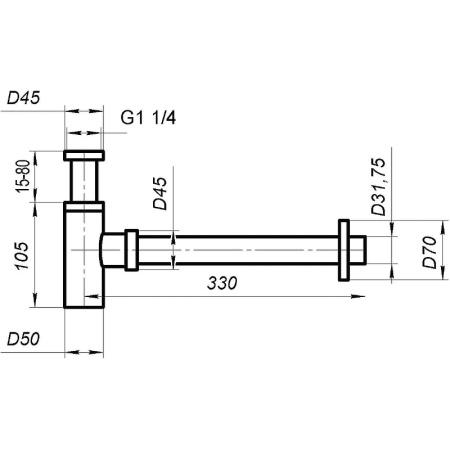 Сифон для раковины BelBagno BB-SMT2-01