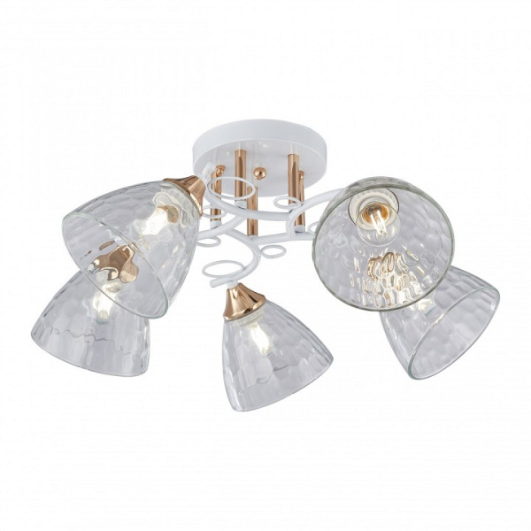 Потолочная люстра Arte Milano AMALFI-321395 321395/5A WH+FG