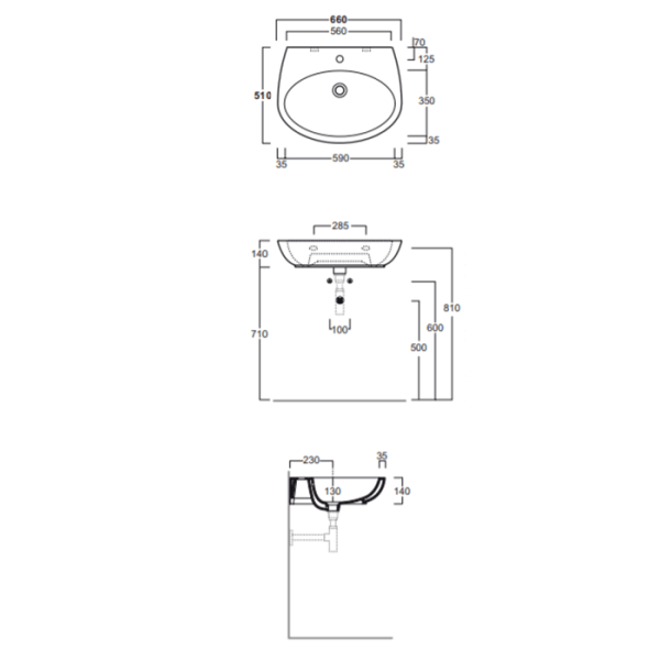 Раковина Simas Bormio 65 BR10bi*1
