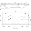 Раковина 130x49 см Ravak Classic 1300 XJD01113000