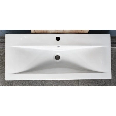 Раковина CeramaLux 9393-90 91x40 см, накладная, белый