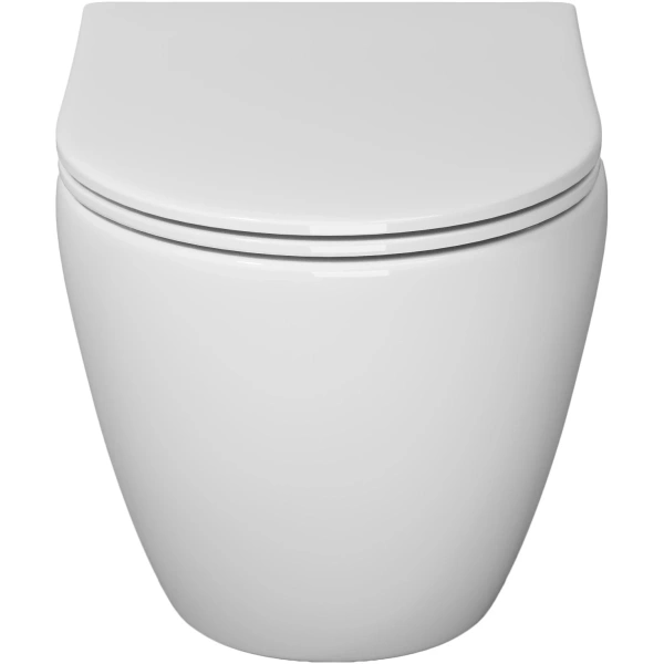 Унитаз подвесной Niagara Vista NG-9301 безободковый, с сиденьем микролифт, белый