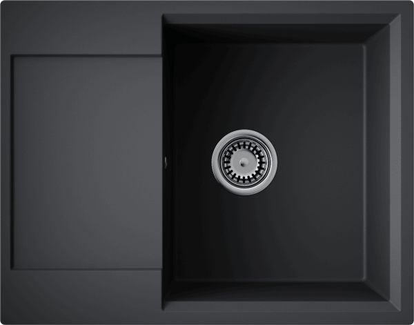 Кухонная мойка Omoikiri Daisen 65T 4993519 черная матовая