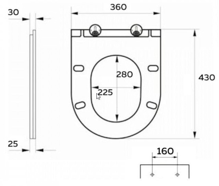Крышка-сиденье для унитаза Teymi S40105 белый