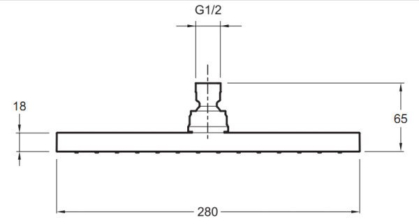 Верхний душ Jacob Delafon EO E3875-CP