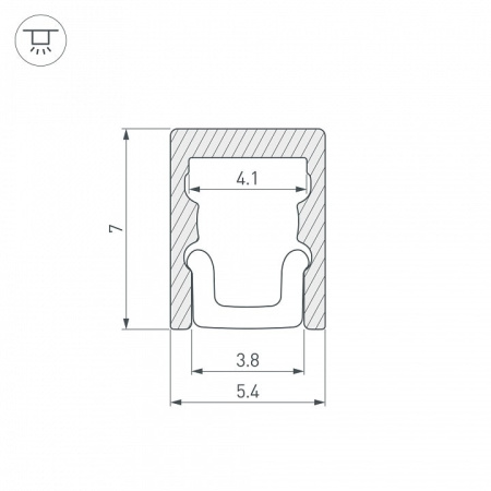 Профиль накладной Arlight ARH-KANT 36399