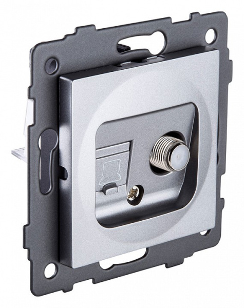 ТВ-розетка и SAT-розетка оконечная без рамки Kollinger  REA-022GY