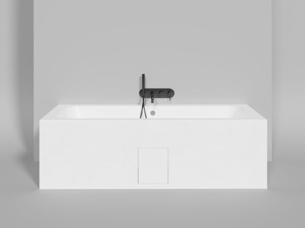 Ванна из искусственного камня Salini Orlando Axis 190x80 103211MF покраска по RAL полностью