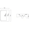 Раковина 55,5x43,5 см BelBagno Antareo BB0123L