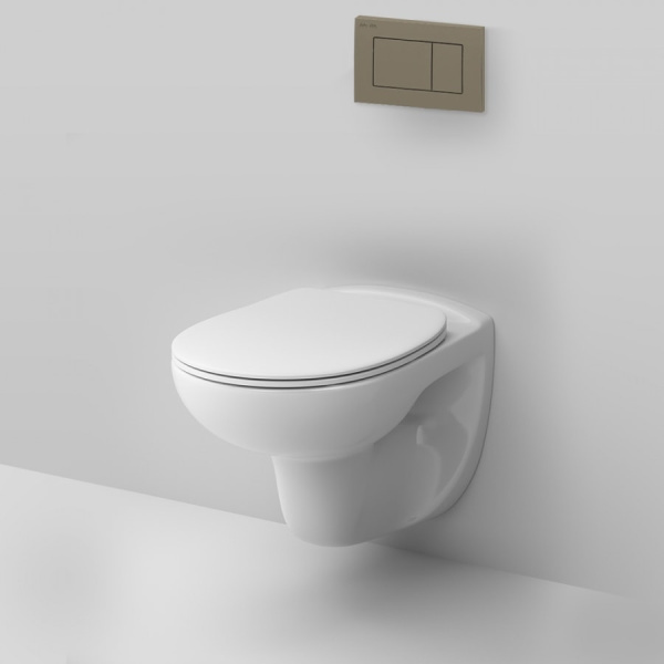 Комплект унитаз AM.PM Sense IS3741700 с инсталляцией + клавиша глянцевый хром + сиденье