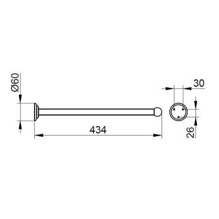 Полотенцедержатель Keuco Astor 43 02117010000