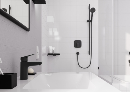 Смеситель для раковины hansgrohe Logis 71101670 черный матовый