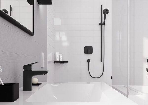 Смеситель для раковины hansgrohe Logis 71101670 черный матовый