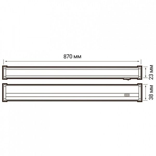 Накладной светильник Jazzway  PLED-T5i PL 900 10W FR 4000K