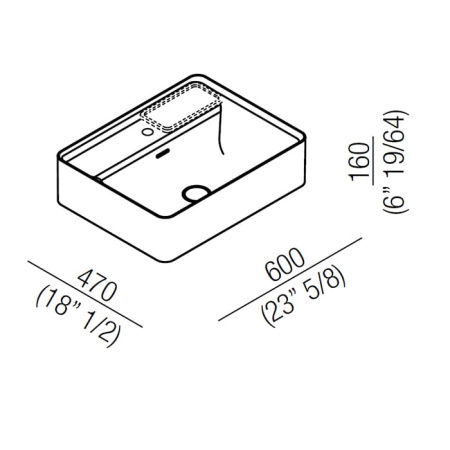 Раковина Agape Marsiglia 60 ACER0705M1RZG *1