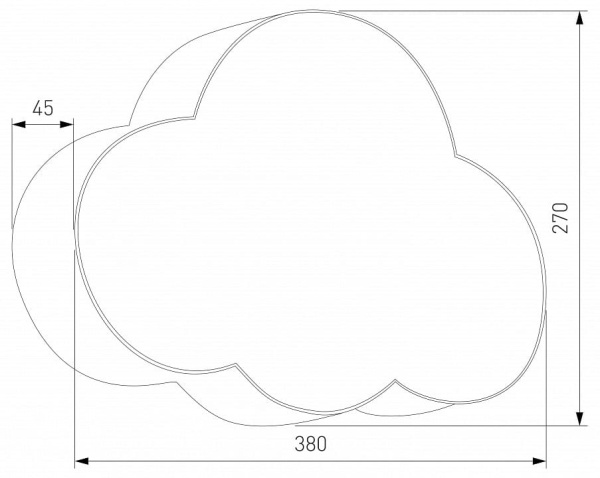 Накладной светильник TK Lighting Cloud 5886 Cloud