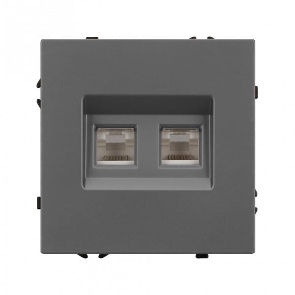 Розетка двойная Ethernet RJ-45 без рамки Arlight NOBE 054315(1)