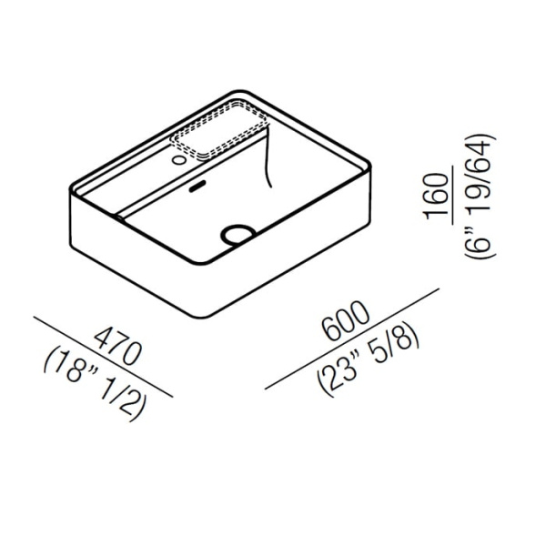 Раковина Agape Marsiglia 60 ACER0705M1RZG *1