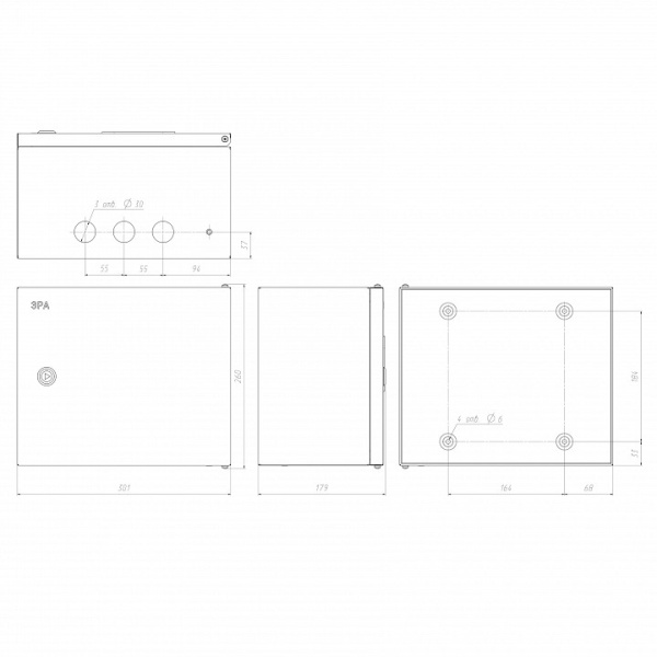 Электрический щиток накладной Эра  NO_SIMPLE_STM_SHMPg-02_IP54
