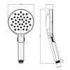 Душевая лейка Gessi Origini 47350#279 черный