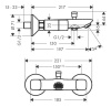 Смеситель для ванны hansgrohe LOGIS 71243000