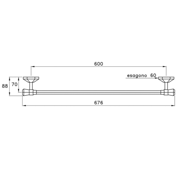 Полотенцедержатель Stella Casanova 60 CS 10002 CR00