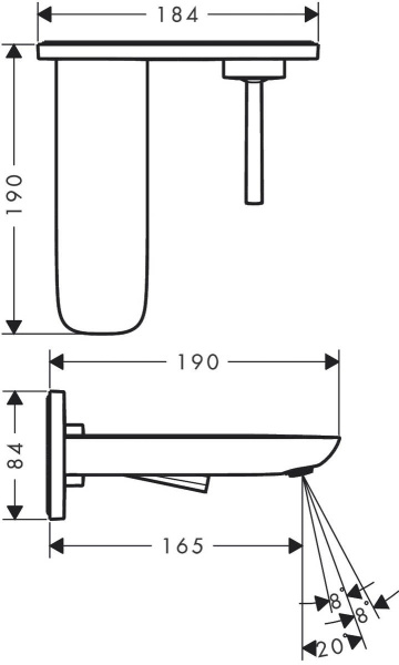 Смеситель для раковины hansgrohe PuraVida 15084000