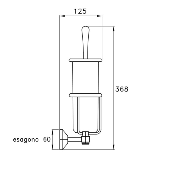 Ершик для унитаза Stella Eccelsa EC 10017 AU00 золото