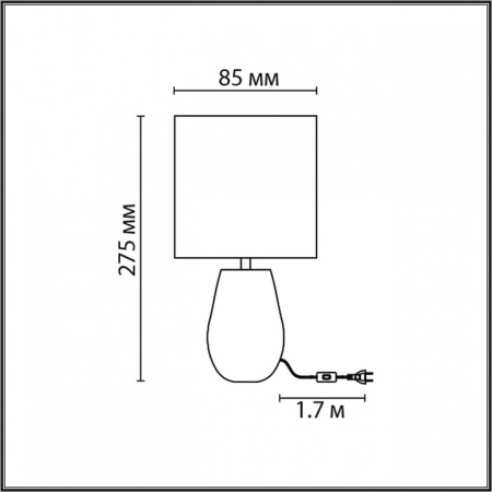 Настольная лампа декоративная Lumion Akivi 8147/1Т