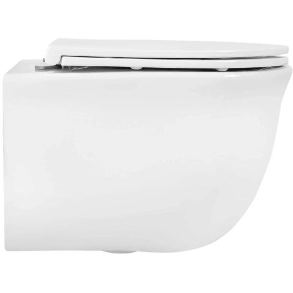 Унитаз подвесной Aquatek Классик AQ1112T-00 безободковый, торнадо, с сиденьем микролифт, белый