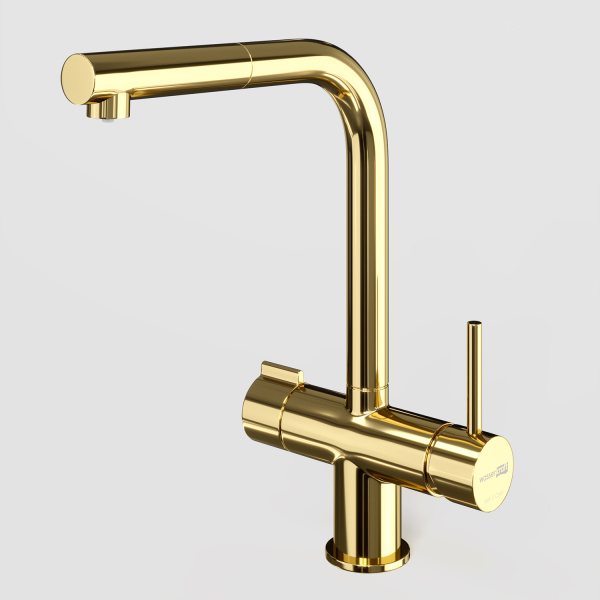 Смеситель для кухни WasserKRAFT A8977 золото