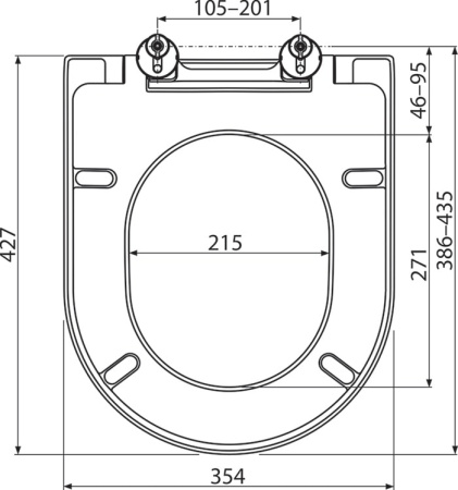 Сиденье для унитаза Ravak Uni Chrome 02A X01549 белое