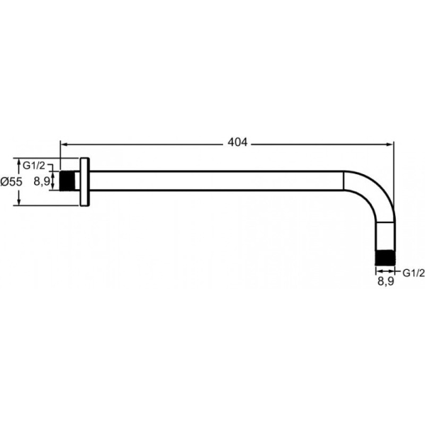 Кронштейн для душа Jacob Delafon E26322-BL черный матовый