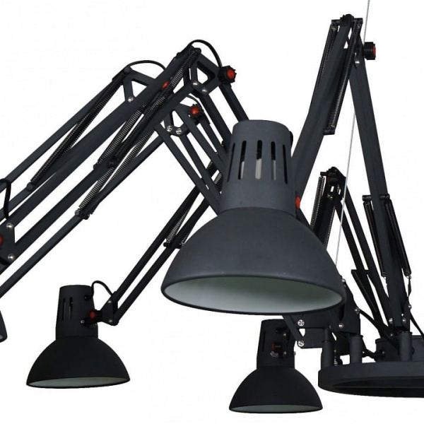 Подвесная люстра Arte Lamp Engineer A2043SP-12BK