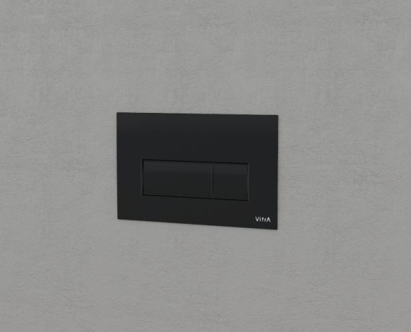 Клавиша смыва Vitra Root Square 740-2311 черная матовая