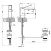 Смеситель для раковины Gessi Rettangolo K 53001#031