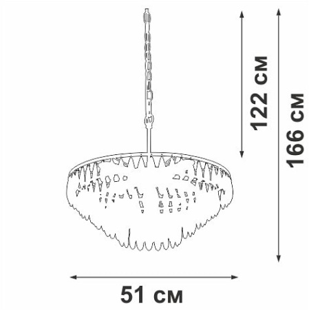 Подвесная люстра Vitaluce V5352 V5352-1/5