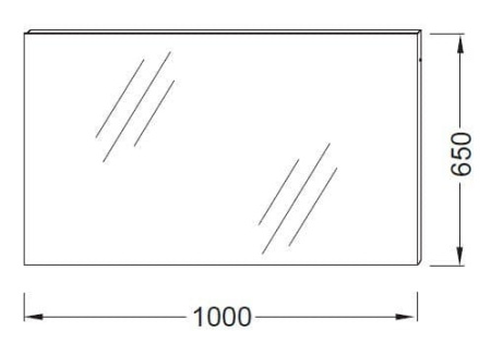 Зеркало Jacob Delafon Ola 100 (EB1099-RU)