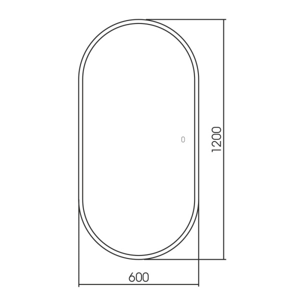 Зеркало с подстветкой Abber Kontur AG6303SL-1.2