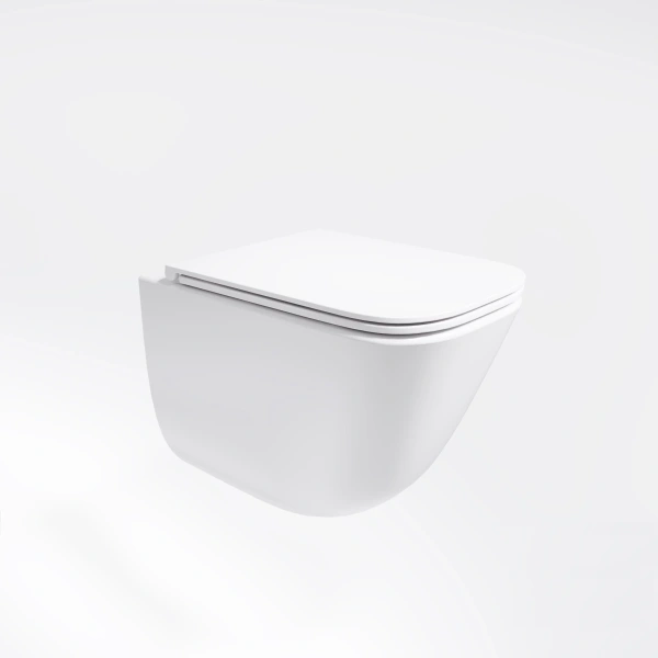 Унитаз подвесной Vincea Demi VT1-55T безободковый, торнадо, с сиденьем микролифт, белый