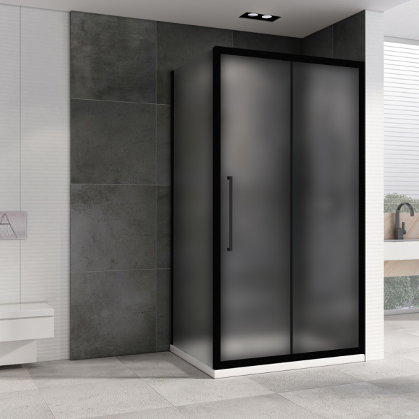 Душевой уголок Abber Schwarzer Diamant 170x90 AG30170BMH-S90BM черный