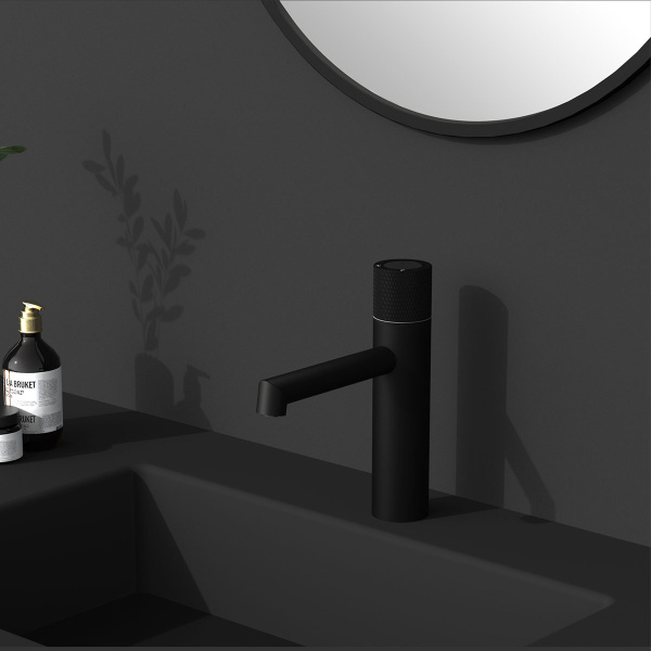 Смеситель для раковины Vincea Desire VBF-1D3MB черный