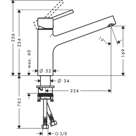 Смеситель для кухни hansgrohe Talis M52 32857000