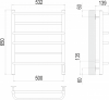 Полотенцесушитель электрический Terminus Евромикс П6 500х650 4670078531278