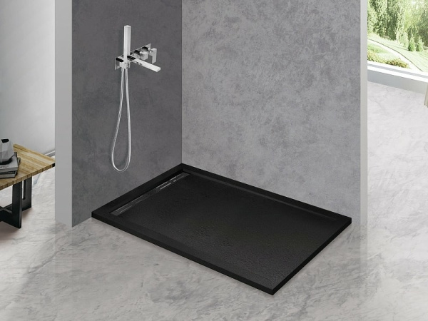 Душевой поддон Cezares 120x90 TRAY-AS-AH-120/90-30-NERO черный матовый