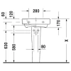 Раковина 55x48,5 см Duravit Starck 2 2323550000