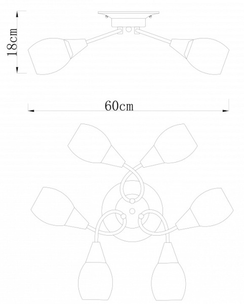 Потолочная люстра Arte Lamp Penny A2701PL-6CC