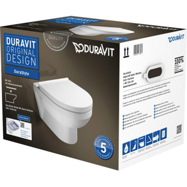 Подвесной унитаз Duravit Durastyle 45620900A1 с крышкой-сиденьем