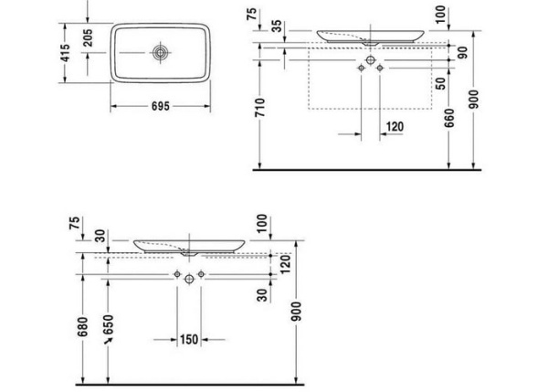 Раковина Duravit PuraVida 370700000