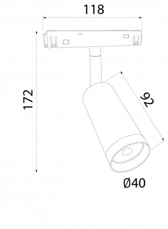 Светильник на штанге Elektrostandard Slim Magnetic a061300